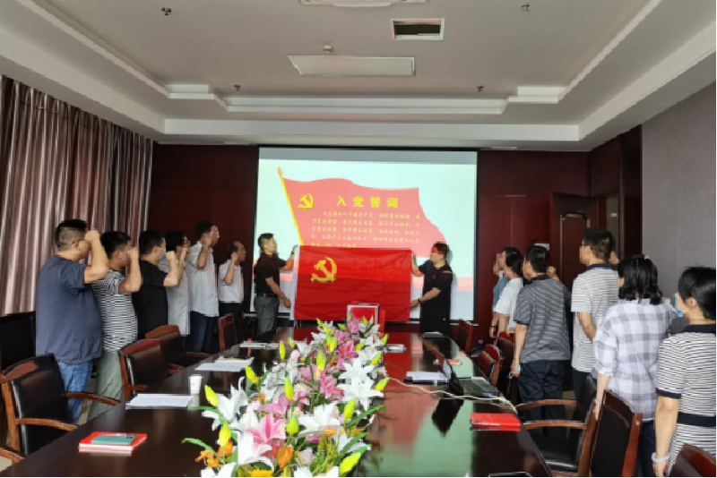 机关二支部召开“预备党员入党宣誓党员重温入党誓词”主题党日活动