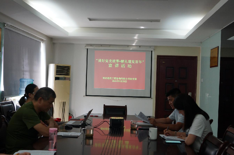 咨询团支部召开“讲好党史故事·献礼建党百年”宣讲活动